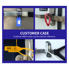 One time use self locking plastic seal JCPS007