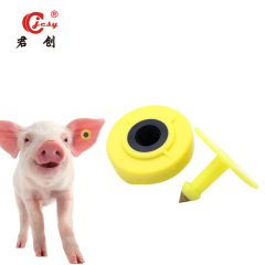 Etiqueta de oreja animal de China rfid para ganado de oveja de vaca de cerdo JCET010