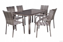 outdoor furniture rattan set table chair