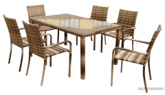 outdoor furniture rattan set table chair