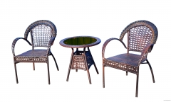 outdoor furniture rattan set table chair