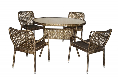 outdoor furniture rattan set table chair