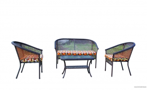 outdoor furniture rattan set table chair double sofa single sofa