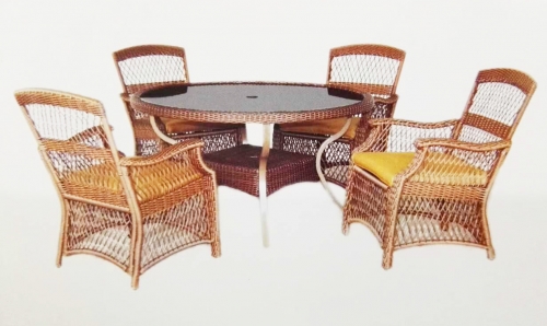 outdoor furniture rattan set table chair