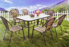 outdoor furniture rattan set table chair