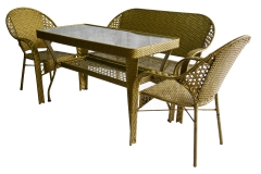 ourdoor furniture rattan set table chair sofa