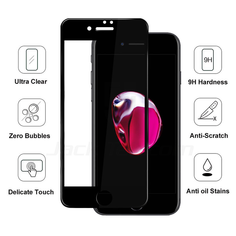 iPhone 7 5D Round Edge Full Edge To Edge Tempered Glass