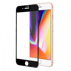 For iPhone 8 Plus 5D Round Edge Full Edge To Edge Tempered Glass