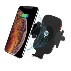 Qi Wireless Car Charger Mount - 10W Fast Charging Automatic Infrared Induction