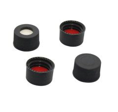 13-425 Screw thread cap, made from PP, black, closed