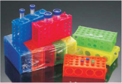 4-Way micro tube rack,blue,non sterilized