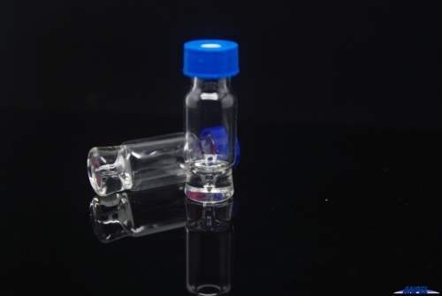 9mm Thread screw neck vial, 1.5mL, 32x11.6mm, clear glass, total recovery, Borosilicate type I class A