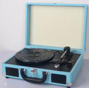 PU leather turntable CD player