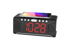 Clock Radio with Wireless Charging