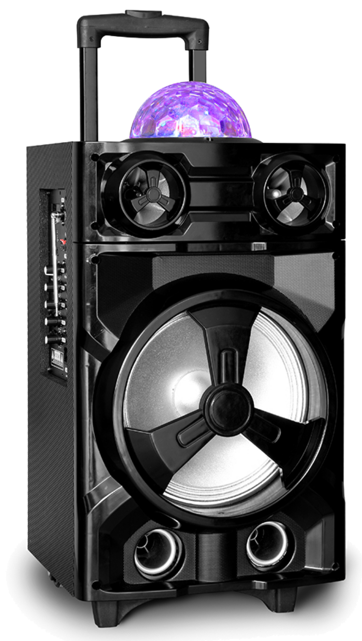 New Trolley Speaker With Disco Ball Light,Disco Light Speaker
