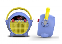 Portable Karaoke Clock Radio Speaker               
