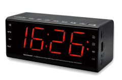 New Two Way Alarm Clock Radio With Bluetooth