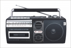 New Portable AM/FM/SW 1-2 Band Cassette Radio
