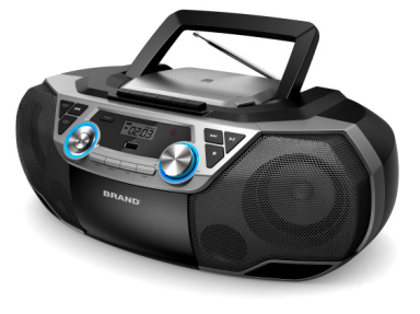 New CD Cassette Boombox With FM Radio