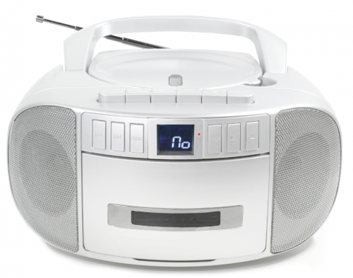 New Portable CD Boombox With Cassette Player