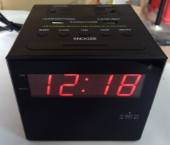 New AM / FM LED Alarm Clock Radio