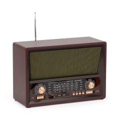 New Wooden AM / FM / SW1-2 Bands Radio