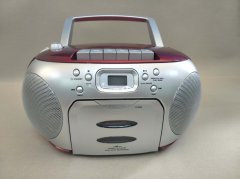 New Portable CD Boombox With Cassette Player