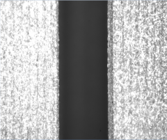 Measurement of gap distance on workpiece