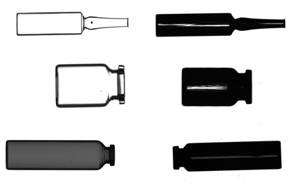 Measure the distance between red dot and bottom of transparent bottle