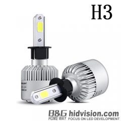 BG Led Headlight Kits S2 Fan Cooling COB H3 6000K