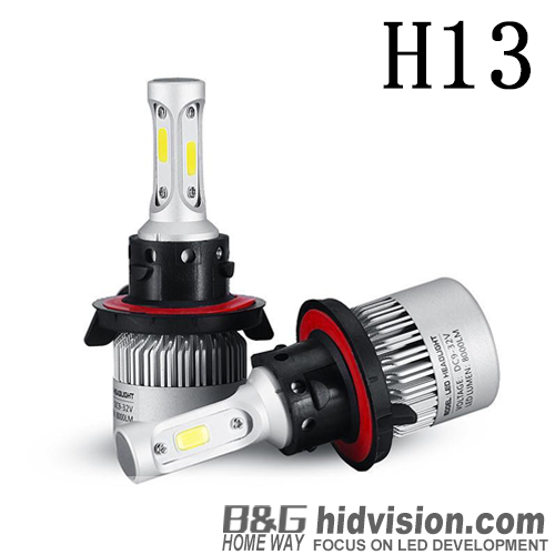 BG Led Headlight Kits S2 Fan Cooling COB H13 6000K