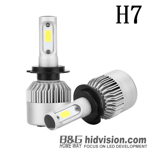BG Led Headlight Kits S2 Fan Cooling COB H7 6000K