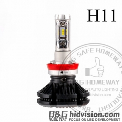 BG Led Headlight Bulbs X3 ZES H11 6000K