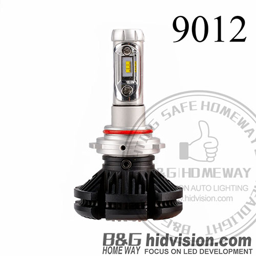 BG Led Headlight Bulbs X3 ZES 9012 6000K