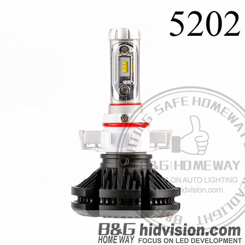 BG Led Headlight Bulbs X3 ZES 5202 6000K
