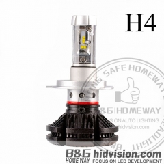 BG Led Headlight Bulbs X3 ZES H4 6000K