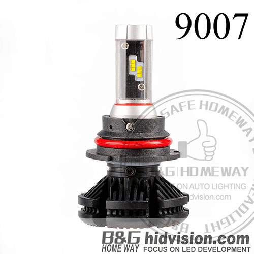 BG Led Headlight Bulbs X3 ZES 9007 6000K