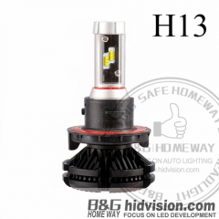 BG Led Headlight Bulbs X3 ZES H13 6000K