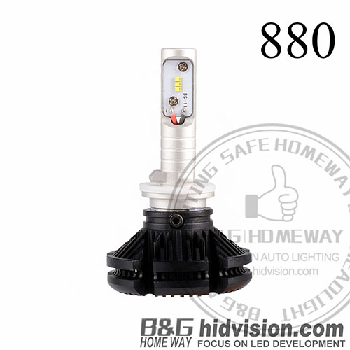 BG Led Headlight Bulbs X3 ZES 880 6000K