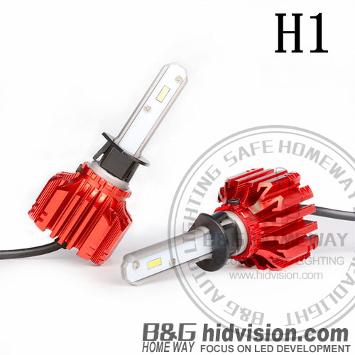 BG Led Car Headlights S5 Fanless CSP H1 6000K