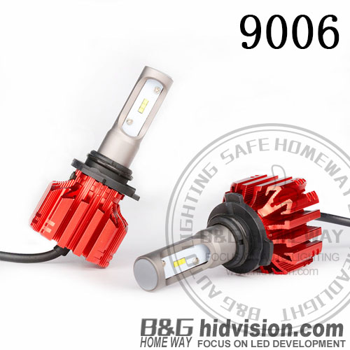 BG Led Car Headlights S5 Fanless CSP 9006 6000K