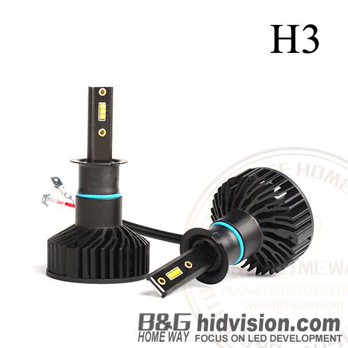 BG Led Headlight Bulbs T8 CSP H3 6000K