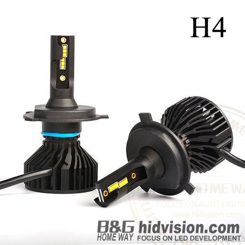 BG Led Headlight Bulbs T8 CSP H4 6000K