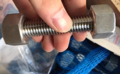 Inconel 825 stud with nuts