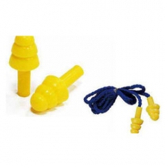 Silencio Moldable Nylon Corded Foam Silicone Comfortable Airline Earplugs Ear Plugs