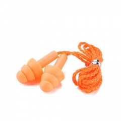 Green color customized Mushroom type Anti-Noise Silicone Earplugs sleep Protection Waterproof Soundproof Ear Plugs