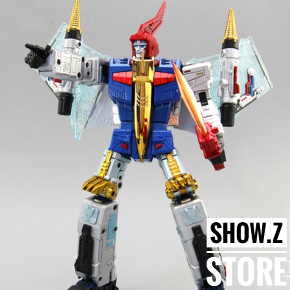 FansToys FT-05X Soar Comic Blue robot white blue red colored standing FansToys FT-05X Soar Comic Blue robot white blue red colored standing