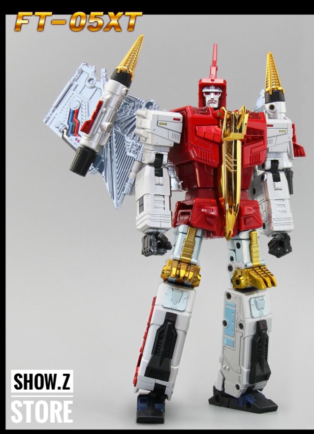 FansToys FT-05XT Soar Comic Red robot flight mode alternate configuration FansToys FT-05XT Soar Comic Red robot flight mode alternate configuration