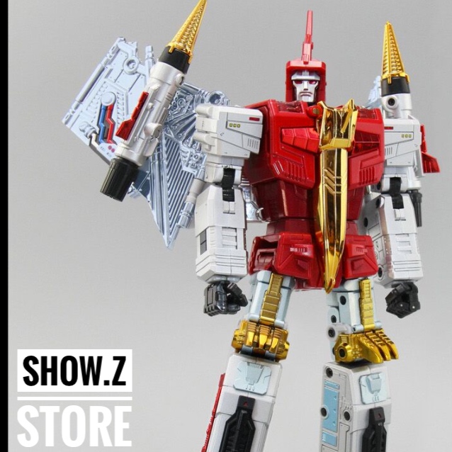 FansToys FT-05XT Soar Comic Red robot red white blue standing pose FansToys FT-05XT Soar Comic Red robot red white blue standing pose