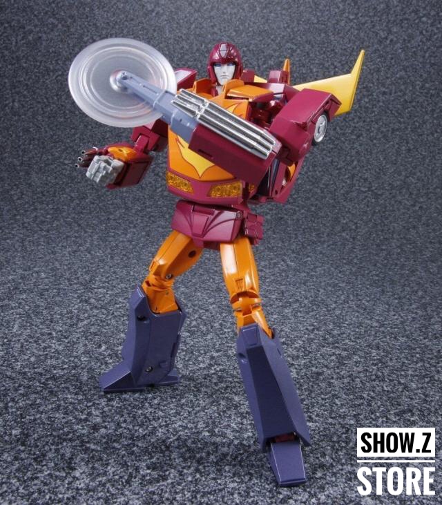 Fourth Party MP28 Hotrod robot with shield in standing position Fourth Party MP28 Hotrod robot with shield in standing position